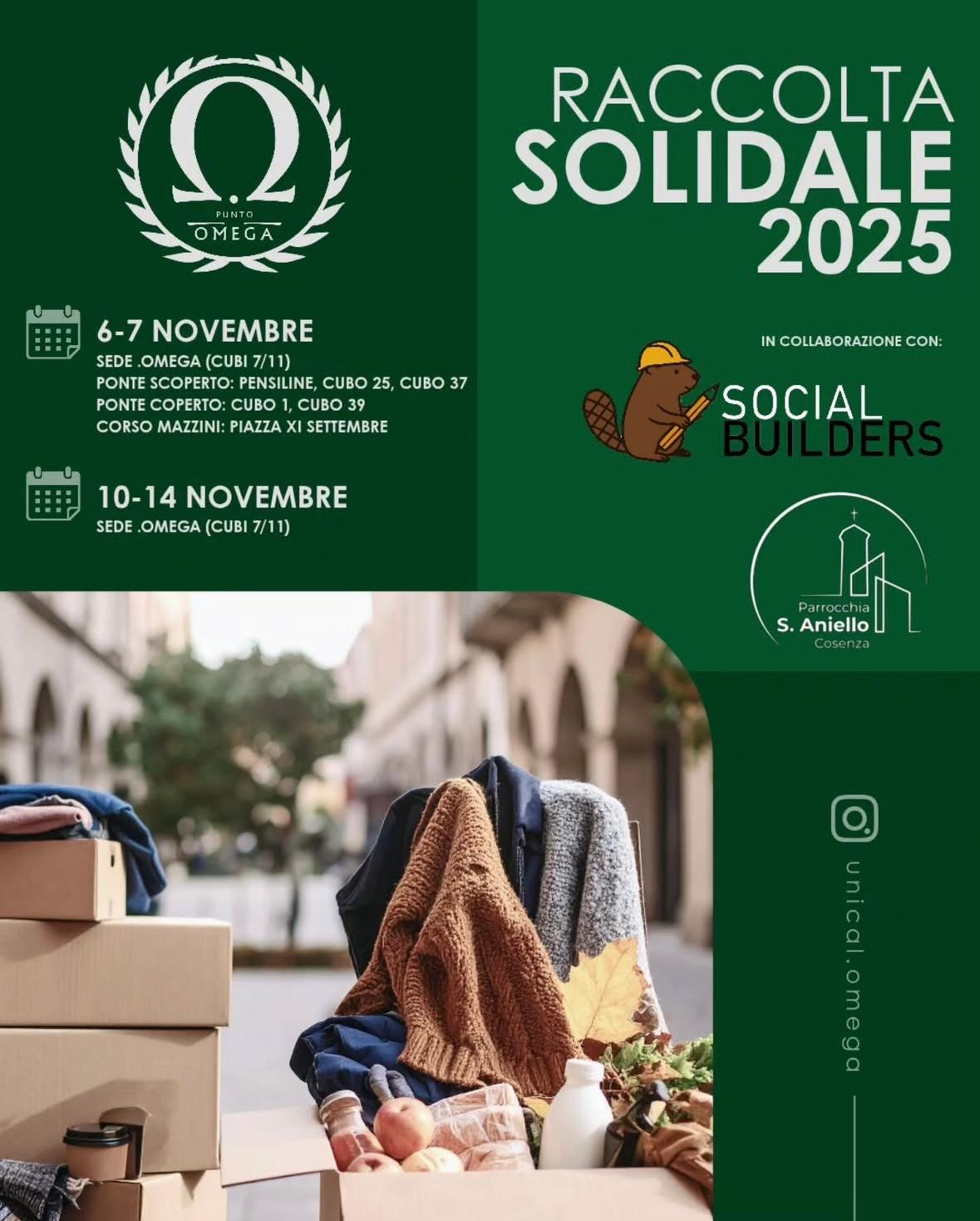 Raccolta Solidale Social Builders e .Omega